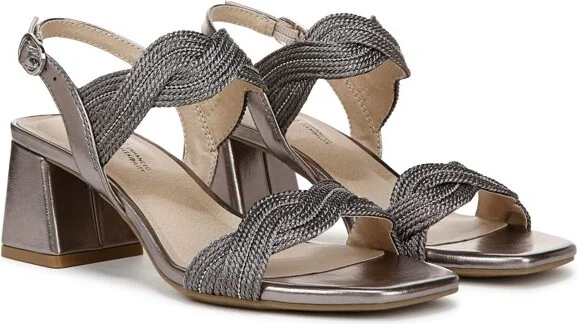 LifeStride Women's Charnelle Sandal Pewter Metallic 6.5 W - Image 2