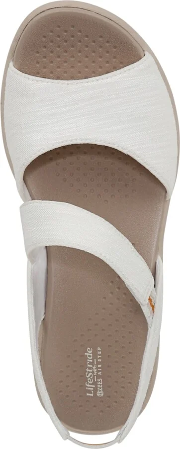 LifeStride Women's Cheerful Washable Peep Toe Slingback Sandals - Image 4