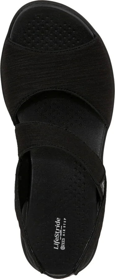 LifeStride Women's Cheerful Washable Peep Toe Slingback Sandals - Image 8