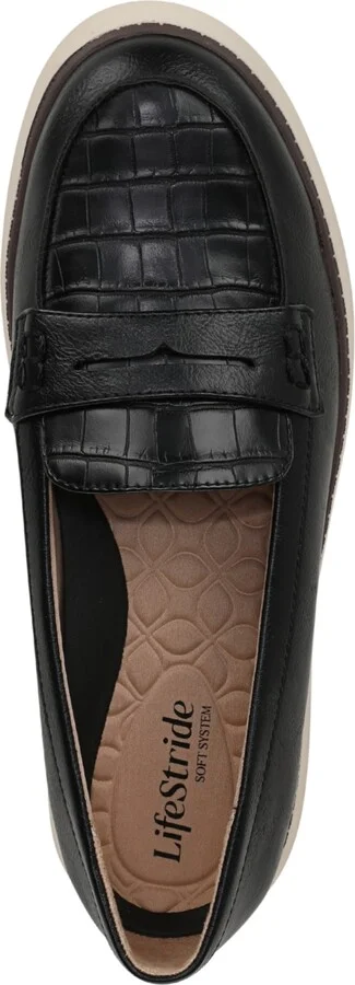 LifeStride Women's Chelsea Round Toe Platform Penny Loafers - Image 8