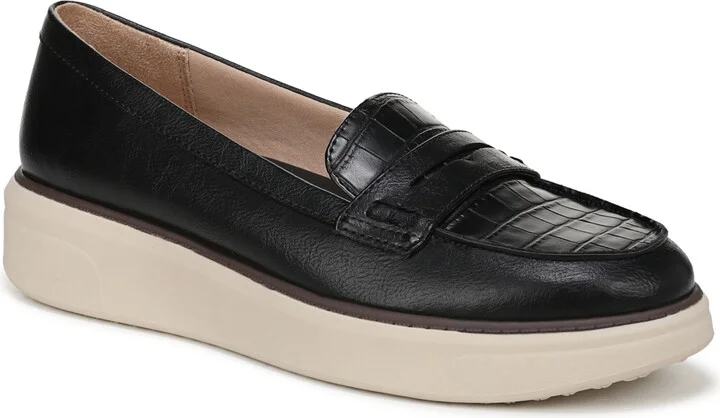 Black Croc Faux Leather