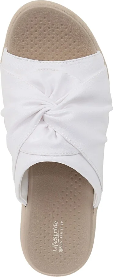 LifeStride Women's Cherish Washable Peep Toe Slide Sandals - Image 8