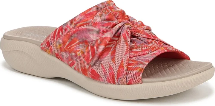 LifeStride Women's Cherish Washable Peep Toe Slide Sandals