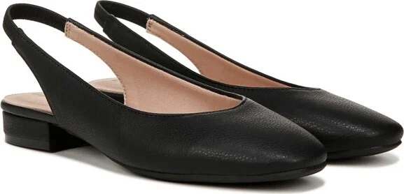 LifeStride Womens Claire Slingback Ballet Flats Black 9.5 W - Image 2