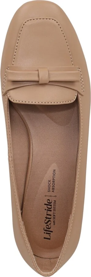 LifeStride Women's Claudine Square Toe Block Heel Ballerina Flats - Image 4