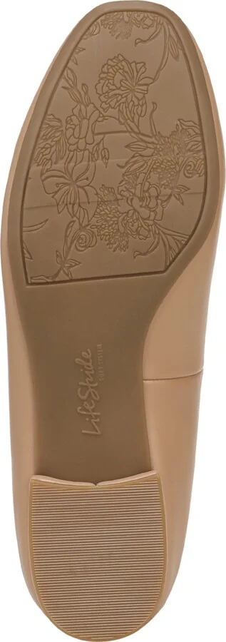 LifeStride Women's Claudine Square Toe Block Heel Ballerina Flats - Image 5