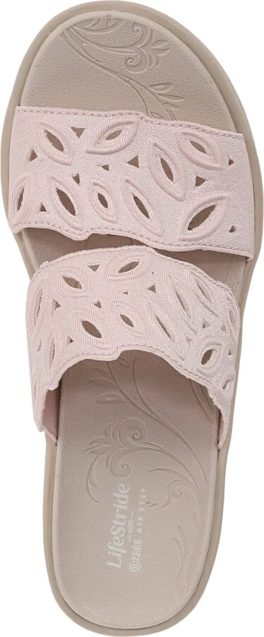 LifeStride Women's Delight Washable Slide Wedge Sandals - Image 8
