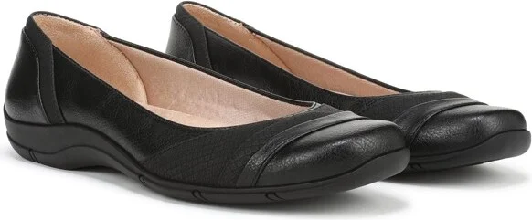 LifeStride Women's Dig Ballet Flat Tan 9.5 M - Image 3