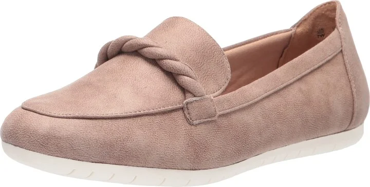 LifeStride Womens Drew Loafer Taupe/White 10 M