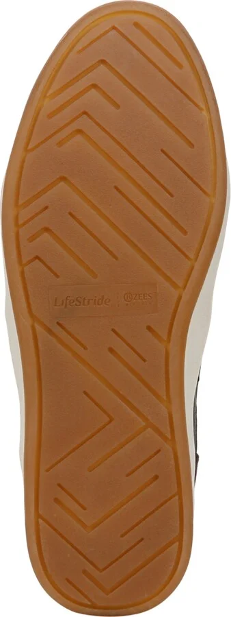 LifeStride Women's Dynamic Washable Platform Slip On Sneakers - Black Knit Fabric/Microsuede - Image 5