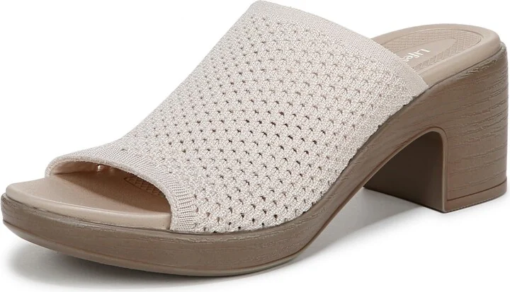 LifeStride Women's Ella Heeled Sandal Eggnog 10 M