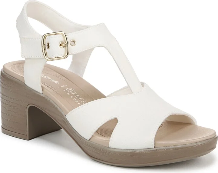 LifeStride Women's Everly Washable Block Heel Strappy Sandals