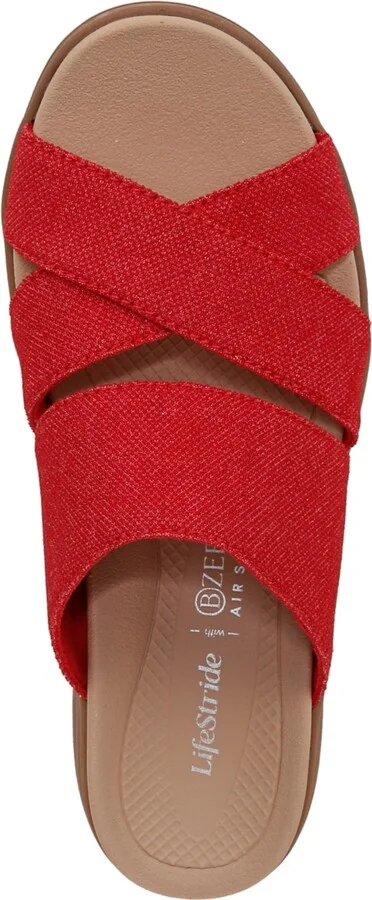 LifeStride Women's Fiona Washable Strappy Slide Wedge Sandals - Image 4
