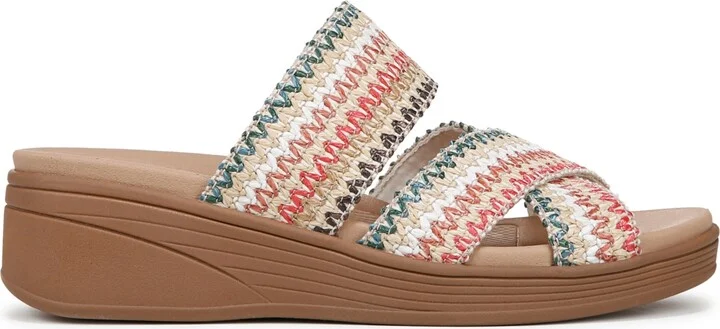 LifeStride Women's Fiona Washable Strappy Slide Wedge Sandals - Image 6