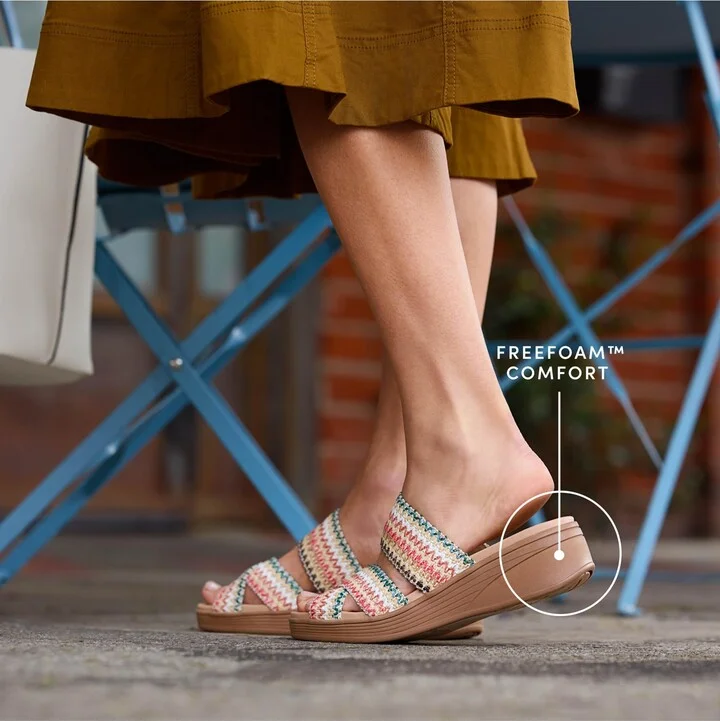 LifeStride Women's Fiona Washable Strappy Slide Wedge Sandals - Image 8