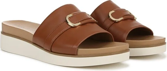 LifeStride Women's Genevieve Slide Sandal Tan 8.5 W - Image 2