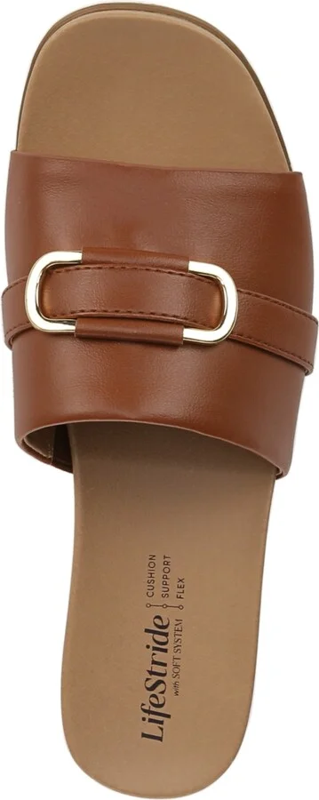 LifeStride Women's Genevieve Square Open Toe Slide Platform Sandals - Image 4