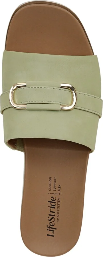 LifeStride Women's Genevieve Square Open Toe Slide Platform Sandals - Image 8
