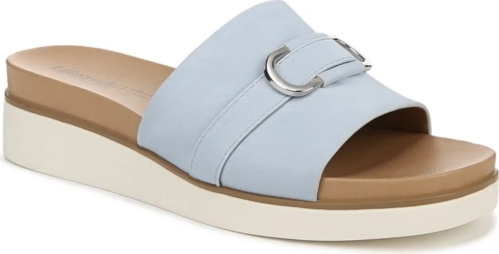 Blue Faux Leather