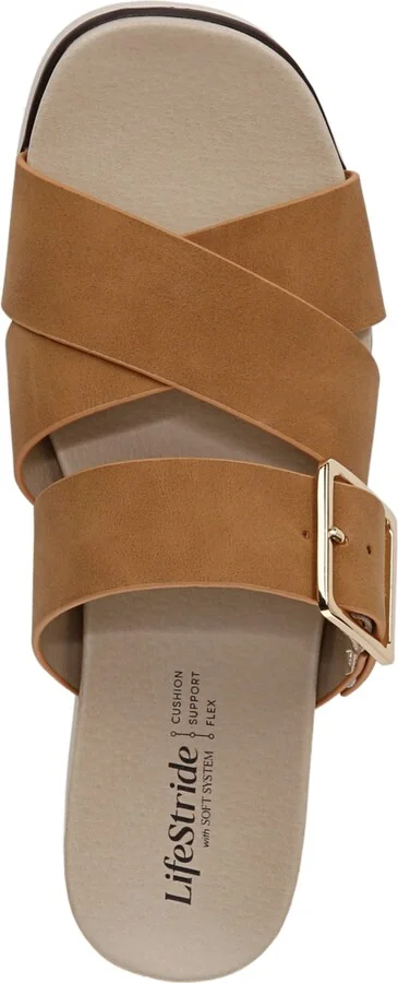 LifeStride Women's Getaway Open Square Toe Platform Slide Sandals - Image 4