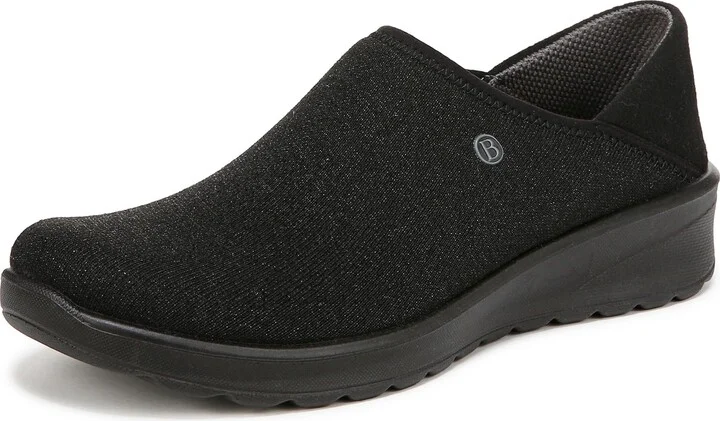 LifeStride Women's Getaway Slip On Loafer Black Shimmer 6 M