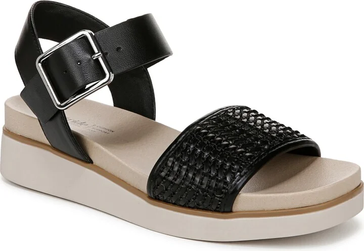 LifeStride Women's Gillian 2 Square Open Toe Platform Sandals