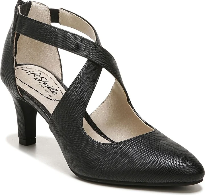 LifeStride Womens Giovanna 3 Pump Black 8.5 M