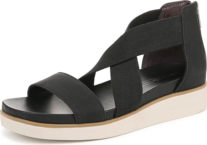 LifeStride Womens Giselle Sandal Black 9.5 W