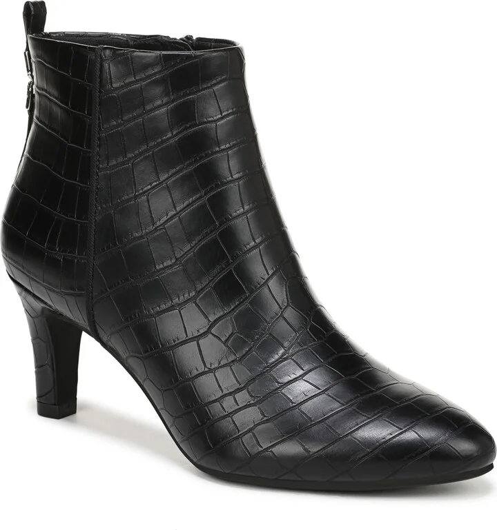 Black Croc Faux Leather
