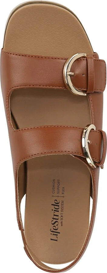 LifeStride Women's Goodie Square Open Toe Slingback Platform Sandals - Image 4