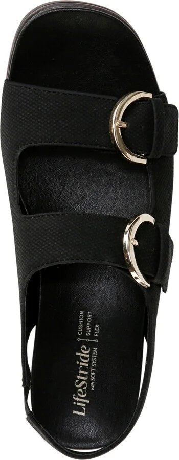 LifeStride Women's Goodie Square Open Toe Slingback Platform Sandals - Image 8
