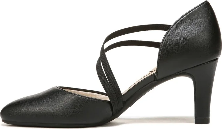 LifeStride Womens Grace Pump Black Smooth 7.5 W