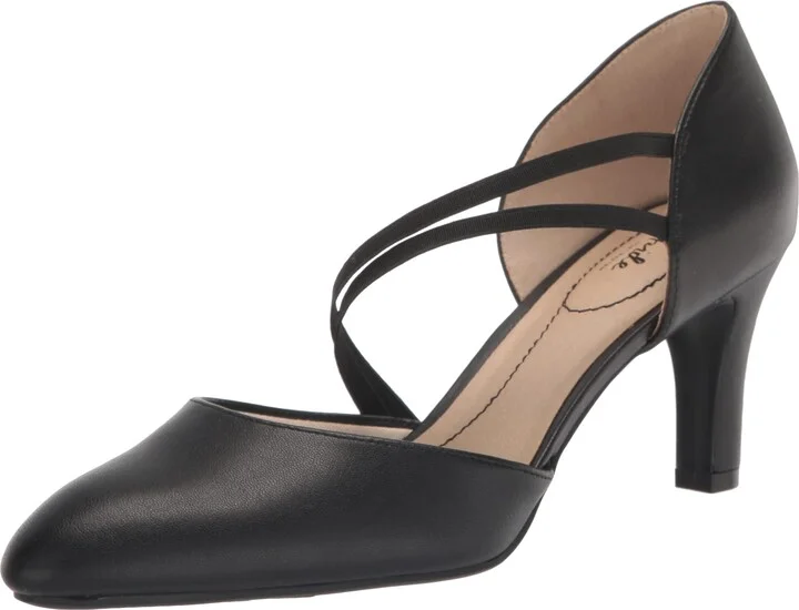 LifeStride Womens Grace Pump Black Smooth 8.5 M