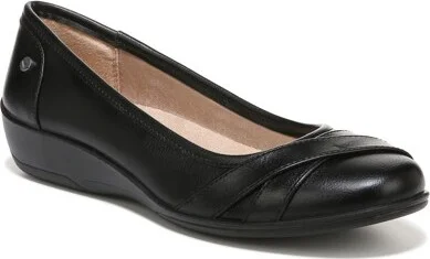LifeStride Women's I-Loyal Ballet Flat Black 10 W