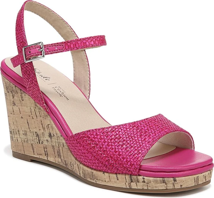 LifeStride Womens Island Time Strappy Wedge Sandal