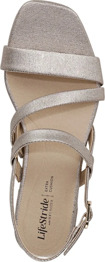 LifeStride Women's Janet Square Open Toe Slingback Dress Sandals - Image 4