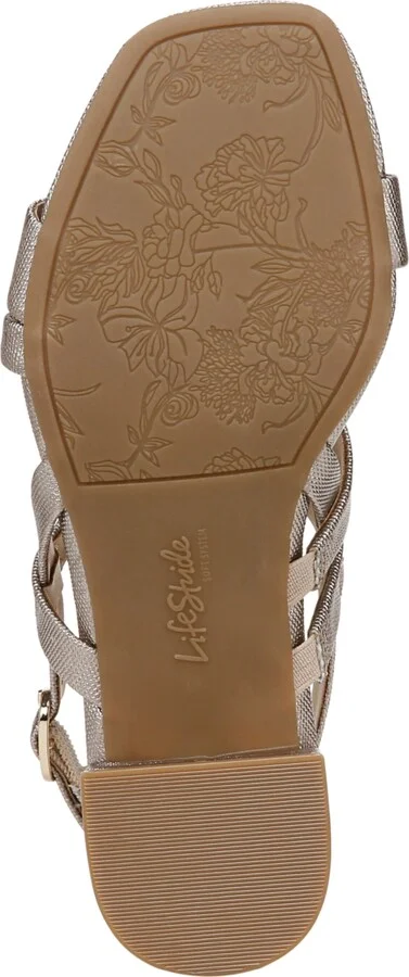 LifeStride Women's Janet Square Open Toe Slingback Dress Sandals - Image 5