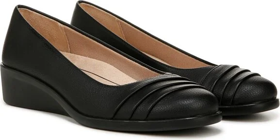 LifeStride Women's Jenna Slip-On Wedge Loafer Black 7.5 M - Image 2