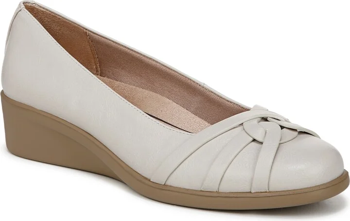 LifeStride Women's Jorie Low Wedge Ballerina Flats
