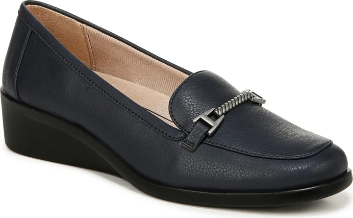 Navy Faux Leather