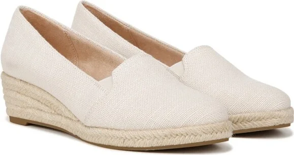 LifeStride Womens Kamilla Wedge Espadrilles Lux Navy Linen 9.5 W - Image 3