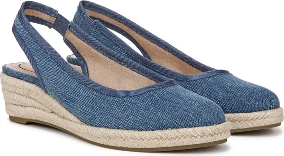 LifeStride Women's Kayden Espadrille Wedge Sandal Blue Denim 11 M - Image 2