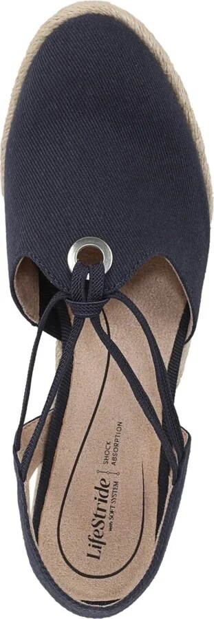 LifeStride Women's Kennedy Closed Almond Toe Wedge Espadrilles - Image 8