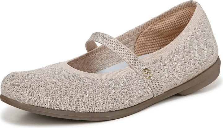 LifeStride Women's Keynote Mary Jane Comfort Flat Loafer Sand Dollar 8.5 W
