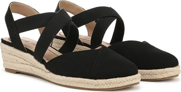 LifeStride Women's Kimball Espadrille Wedge Sandal Natural/Gold 8 W - Image 7