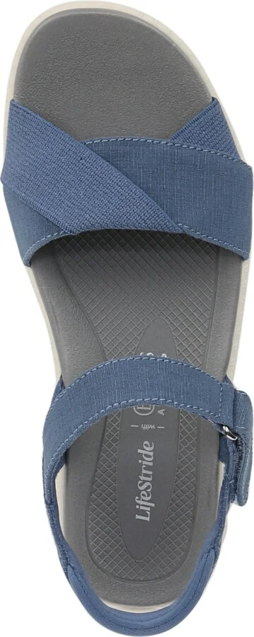 LifeStride Women's Lane Washable Open Round Toe Strappy Sandals - Image 8