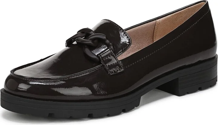 LifeStride Women's London 2 Loafer Dark Chocolate 7 W