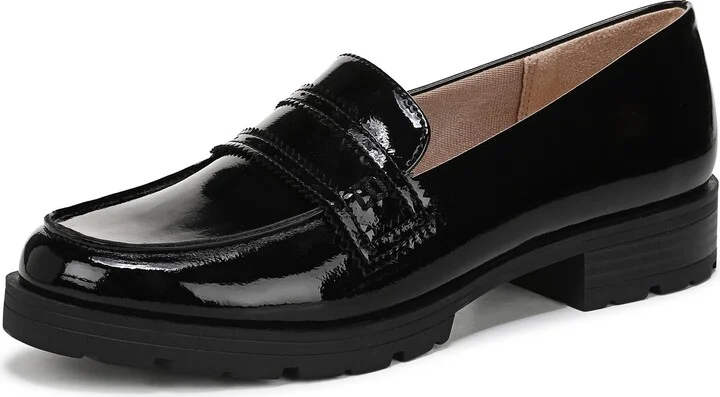 LifeStride Women's London Loafer Black Patent 9 W