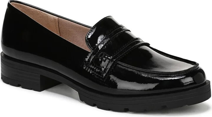 Black Faux Patent Leather