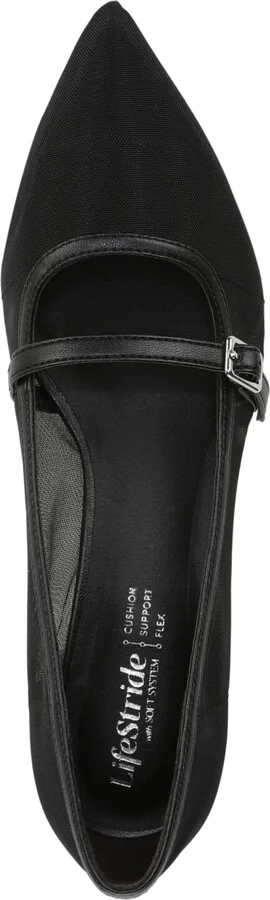 LifeStride Women's Madelyn Mary Jane Pointed Toe Kitten Heel Pumps - Image 4